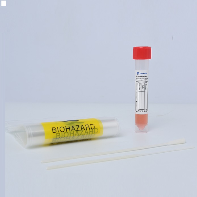 Kit de amostragem viral de extração de ácido nucleico médico para esfregaço de garganta